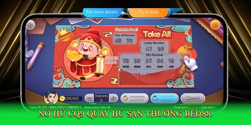 Nổ hũ CQ9 quay hũ săn thưởng RED88.